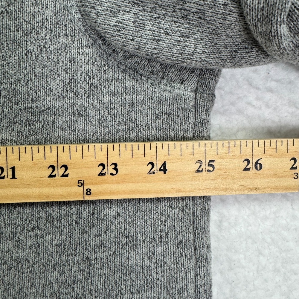 G.H. Bass & Co. Men's XXL Gray Pullover Button Mock Neck Sweater Fleece Layering - Picture 7 of 8